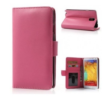 qMust Wallet Case met stand Samsung Galaxy Note 3 (pink)