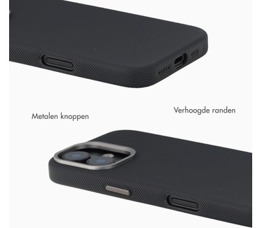 Accezz Mesh Backcover met MagSafe voor de Apple iPhone 16 - Zwart