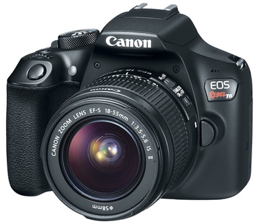 Canon EOS Rebel T6 + EF-S 18-55mm f/3.5-5.6 IS II + EF 75-300mm f/4-5.6 III USM Zwart