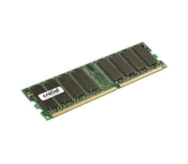 256MB PC3200 DDR, CL3 (Crucial, CT3264Z40B)