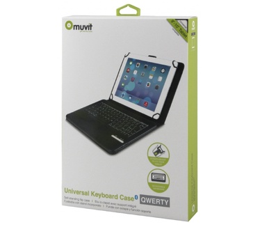 Muvit Universal 9-10 Inch Keyboard Case QWERTY with detachable keyboard