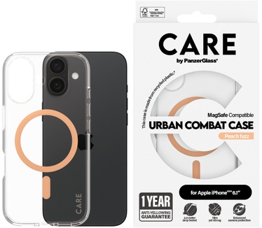PanzerGlass CARE by PG Peachy MagSafe iPhone16 6.1
