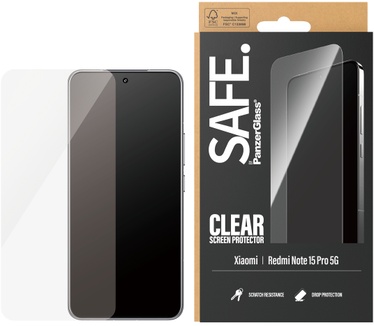 PanzerGlass SAFE. by PanzerGlass® Screen Protector Xiaomi Redmi Note 15 Pro 5G | Ultra-Wide Fit