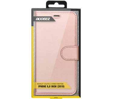 Accezz Wallet Softcase Bookcase iPhone 11 Pro - Rosé Goud