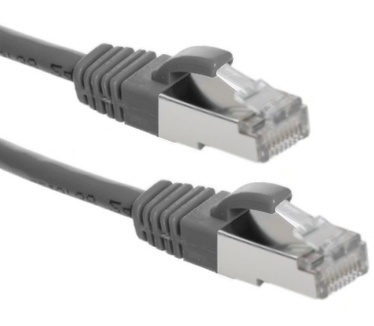 Eeconn Cat.6 S/FTP Patchkabel, AWG26, LSZH, Grijs, 0.5m