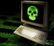 Virus - groene doodskop (kleiner)
