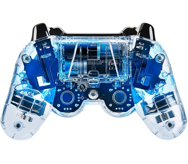 PDP Afterglow PlayStation 3 Wireless Controller Blauw Blauw, Transparant