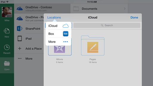 iCloud in Office