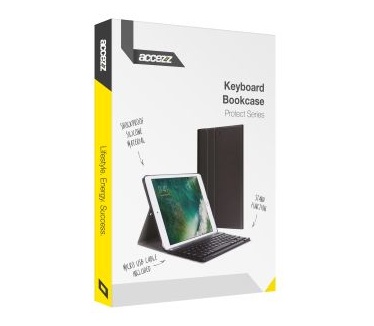 Accezz QWERTY Bluetooth Keyboard Bookcase iPad 10.9 (2022) - Zwart