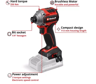 Einhell Professional TP-CI 18/250-C Li BL - Solo 250 Nm