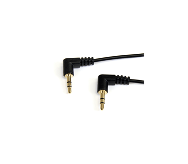 Startech StarTech.com Slim 3.5mm Right Angle Stereo Audio Cable 30cm