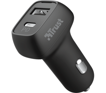 Trust Qmax 30W Ultra-Fast USB-C & USB Car Charger with PD