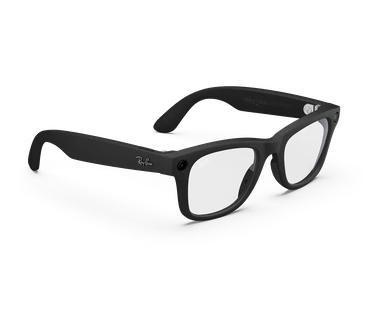 Meta Ray-Ban (Gen 2) Wayfarer, Mat zwart, Clear
