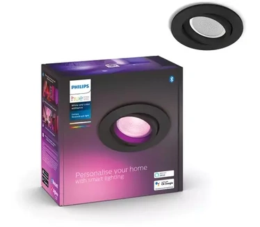 Philips Hue White & Color Centura Inbouwspot (1-pack) Zwart