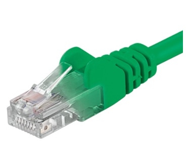 PremiumCord Patch kabel UTP Cat5e 50cm zelena