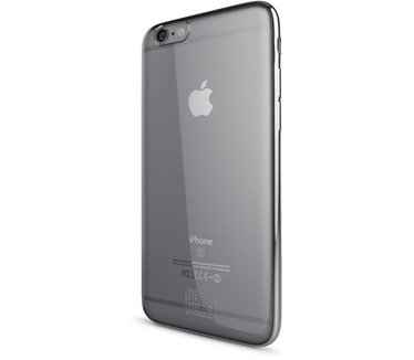 BeHello iPhone 6 / 6S Gel Case Transparent Chrome Edge Silver