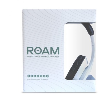 Roam Headphones Wired On-Ear Colours (Wit, Zwart)