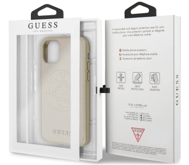 Guess Saffiano Hard Case voor Apple iPhone 11 Pro (5.8") - Goud  Goud
