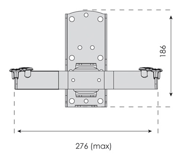 König König Universele audio / dvd support plank (max. 15 kg) zwart