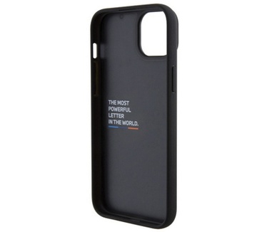 BMW M Stamp Tricolor Back Case - Apple iPhone 15 (6.1") - Zwart Zwart