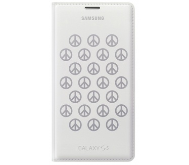 Samsung Galaxy S Flip Wallet Galaxy S5 (Moschino Peace W/S)