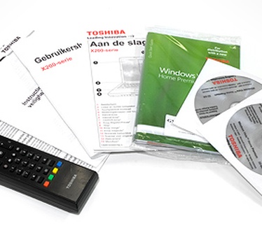 Toshiba Satellite X200-21R - cd's en boekjes