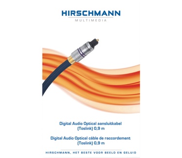 Hirschmann Digital Audio Optical Kabel, 0.9m
