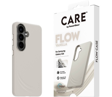 PanzerGlass CARE™ by PanzerGlass® Flow Case Vanilla w. Qi Samsung Galaxy S26
