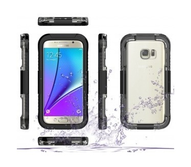 qMust Samsung Galaxy S7 Waterdicht hoesje - tot 10m diepte - Black