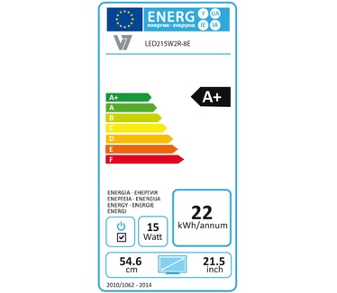 V7 LED215W2R-8E Zwart