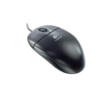 Logitech Optical Wheel Mouse Zwart