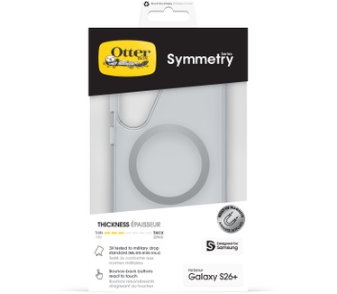 Otterbox Symmetry Clear Magnets Series voor Samsung Galaxy S26+, transparant