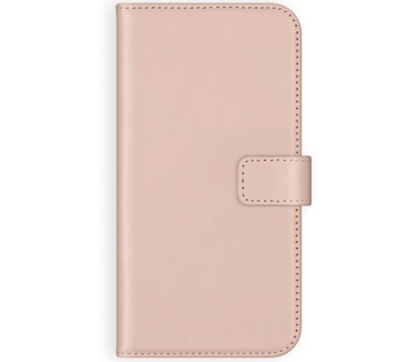 Selencia Echt Lederen Bookcase iPhone 12 Mini - Roze