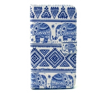 Kees Portemonnee Hoesje LG G4 - Tribal Elephant