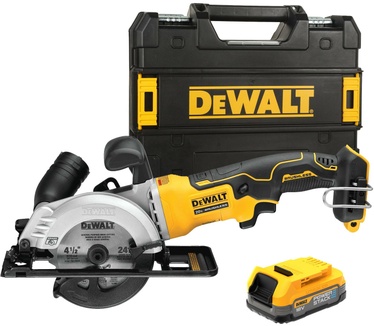 DeWalt DCS571E1T-XJ mini-cirkelzaagmachine 18V powerstack accu + TSTAK