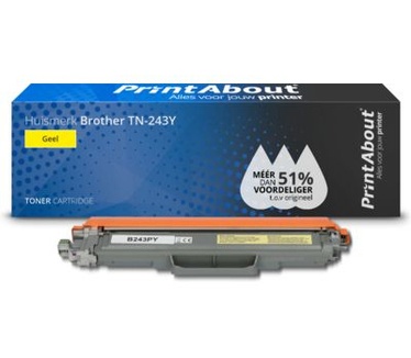 PrintAbout Huismerk Brother TN-243Y Toner Geel