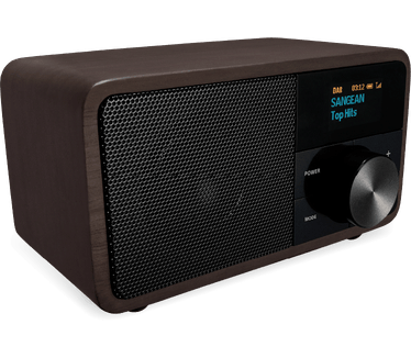 Sangean DAB+ / FM-RDS / Aux-in / Bluetooth Radio Houten Behuizing Donkerbruin