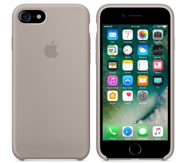 Apple Siliconenhoesje voor iPhone 7 - Kiezelgrijs