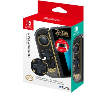 Hori D-PAD Controller Zelda Goud, Zwart