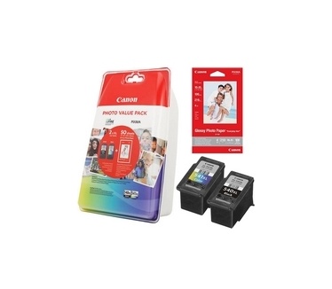 Canon Pixma PG-540XL/CL540XL Photo Value Pack w. 10x15 Photo Paper GP-501 50sheets