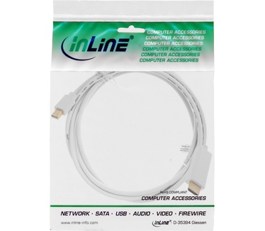 InLine 1.5m Mini DisplayPort - HDMI Wit