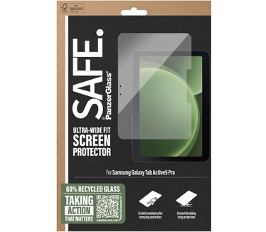 PanzerGlass SAFE. by PanzerGlass® Screen Protector Samsung Galaxy Tab Active5 Pro | Ultra-Wide Fit