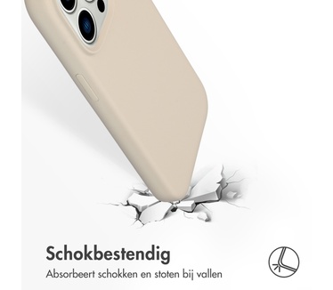 Accezz Liquid Silicone Backcover iPhone 14 Pro - Stone