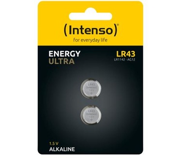 Intenso LR 43 Alkaline Energy 2er Blister - LR 43/V12GA - 85 mAh
