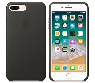 Apple Leren hoesje voor iPhone 8/7 Houtskoolgrijs