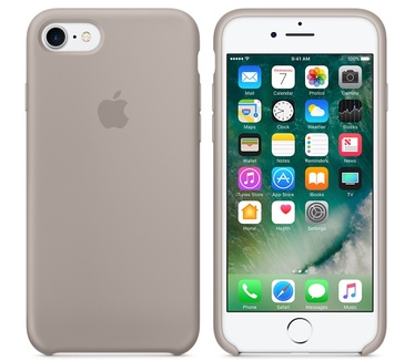 Apple Siliconenhoesje voor iPhone 7 - Kiezelgrijs