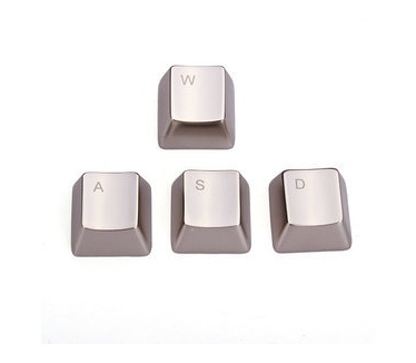 MKC MKC Metal Zinc Alloy WASD Key Keycaps for Cherry MX