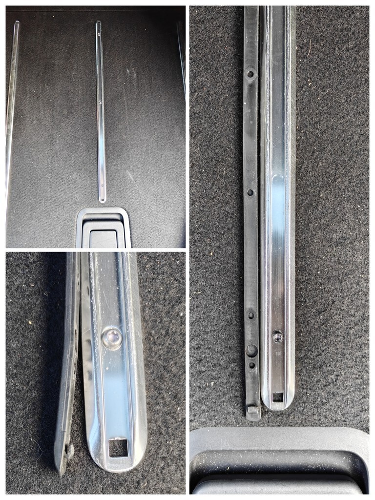 Losse rubber strip bij rails achterbakvloer - Toyota Corolla Hybrid TS [E21(0)]