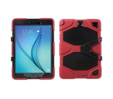 qMust Kids-proof Heavy Duty tablet hoes Samsung Galaxy Tab A 9.7 - Red