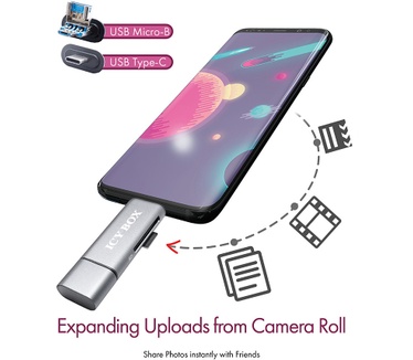 Icy Box External card reader with multi-USB connector